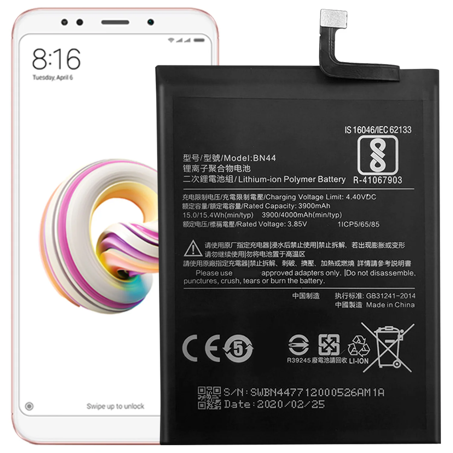 

BN44 Battery For Xiaomi Redmi 5 Plus Battery Replacement Repair Part