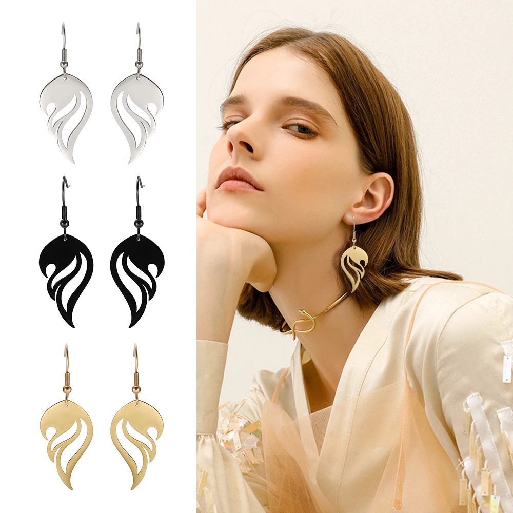 Винтажные висячие серьги Myshape из филигранной нержавеющей стали серебристые