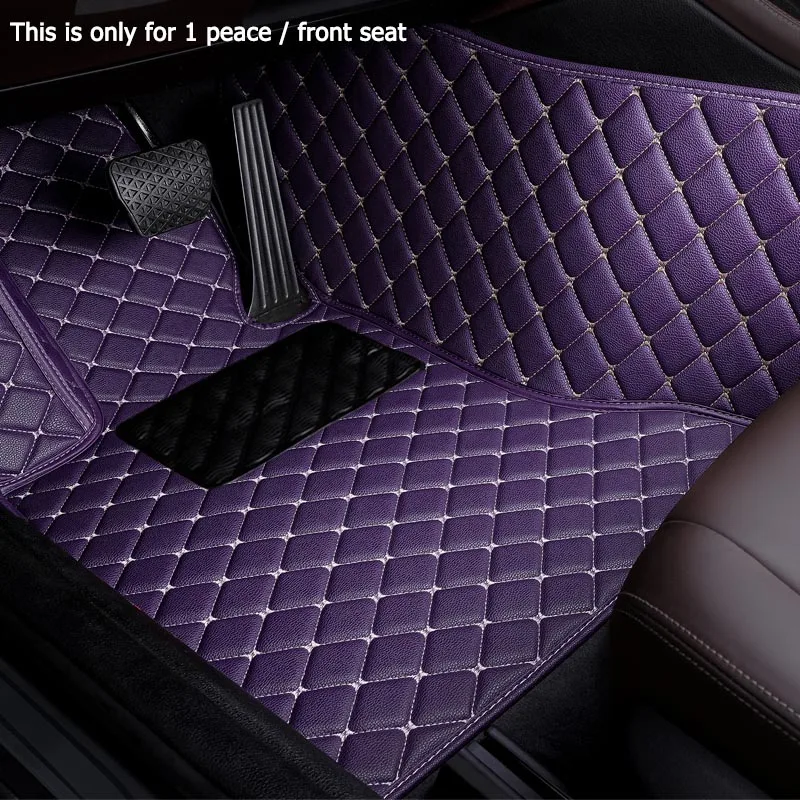only 1 peace front Сделать изготовленный на заказ кожаный автомобильный коврик для Landrover Evoque RANGE ROVER велар(Land ROVER RANGE ROVER Discovery 3/4/5 freelander 2 Discovery Sport коврики для ног - Название цвета: only 1 peace front