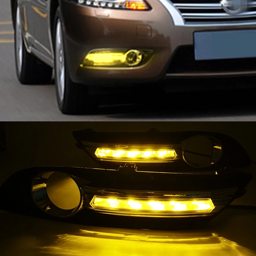 2 шт. дневные ходовые огни для Nissan sentra Sylphy 2012 2013 2014 2015|Фара авто в сборе| |