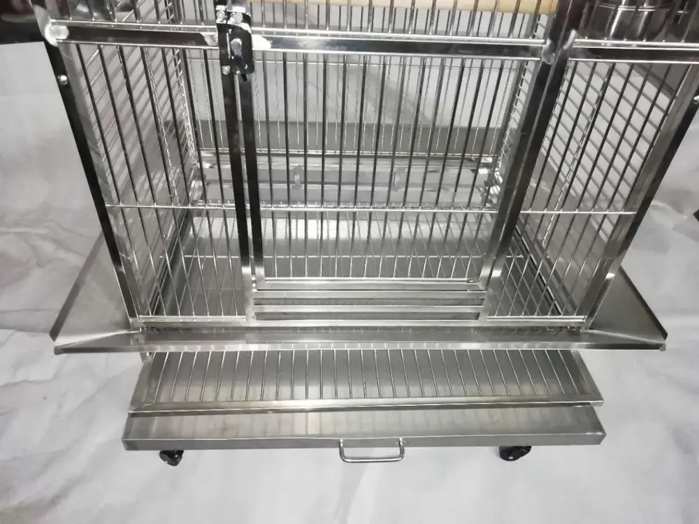 45x45x139 см SUS304 птица из нержавеющей стали клетка для птиц попугай Ара играть Топ стиль клетка для попугая