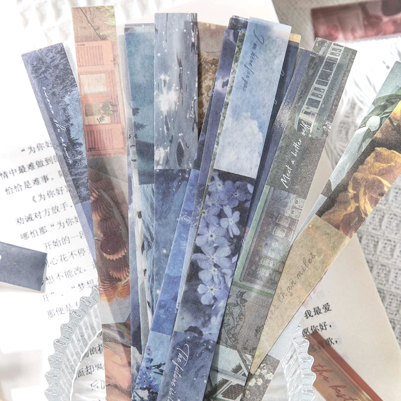 

30 шт./лот винтажная полоса уличного неба, бумажная наклейка, упаковка «сделай сам», дневник, журнал, украшение, наклейка, альбом, скрапбукинг