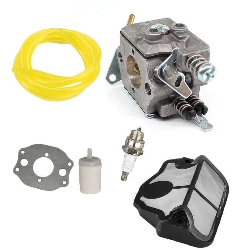 

Fuel Line Carburetor Kit For Husqvarna 36 41 136 137 141 142 Spark Plug