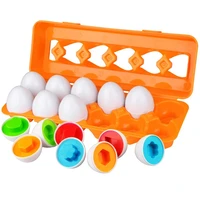 toddler eggs set toys for 1 2 3 years old boys girls colour sorting educational toys colour matching egg toys for kids
