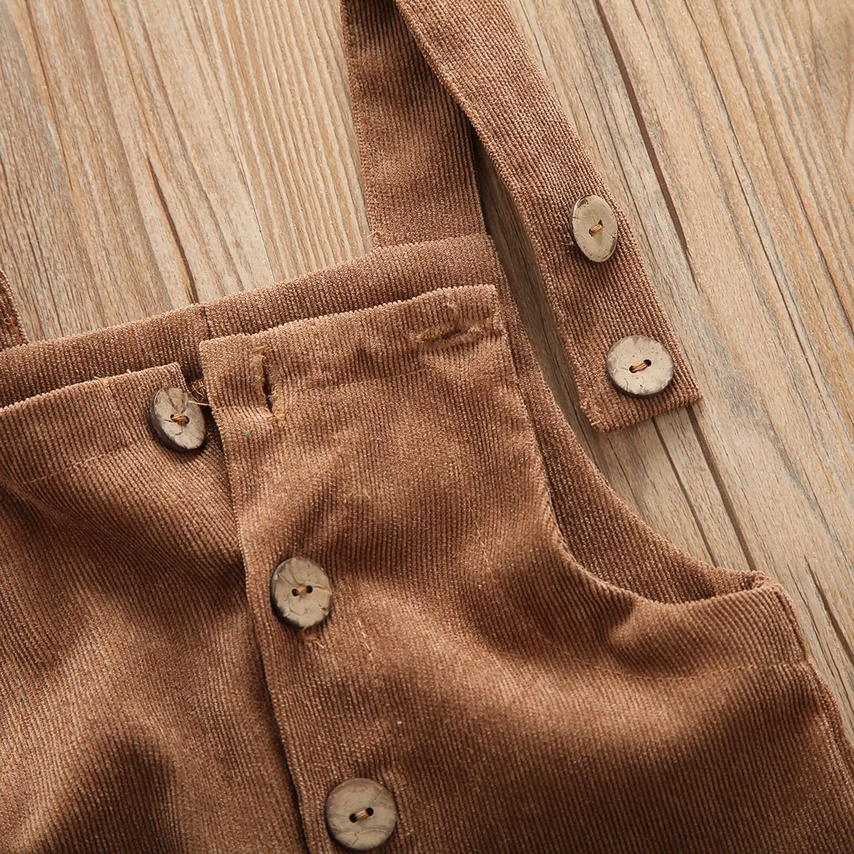 Детский вельветовый Комбинезон для маленьких мальчиков и девочек Однотонный