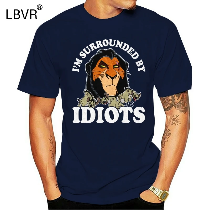 Мужская футболка с графическим рисунком Король Лев шрам окруженный гиенами |