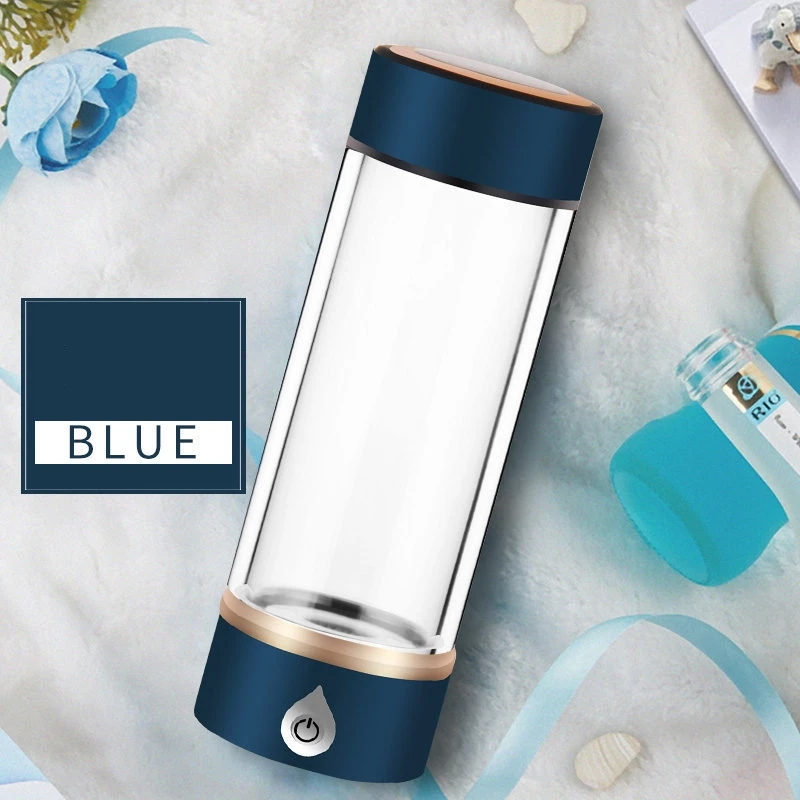 Blue SPE/PEM водородный генератор воды бутылка с ионизатором воды очиститель воды фильтр для воды отдельный H2 и O2 Высокая чистая водородная бутылка - Цвет: Blue