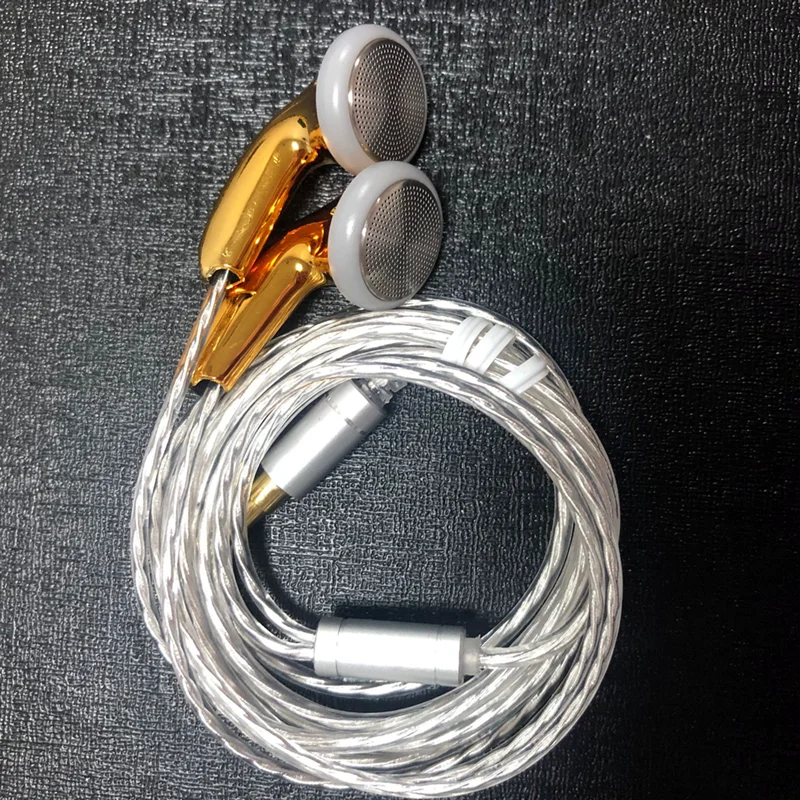 Наушники вкладыши DIY Tingo TC400 Hi Fi наушники с басами плоской головкой Pk MX985 EMX500S TC200