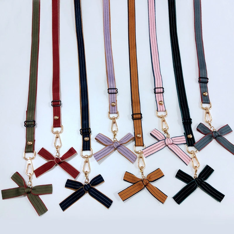 Элегантная тканевая сумка 124 см ремешок для телефона регулируемый на плечо