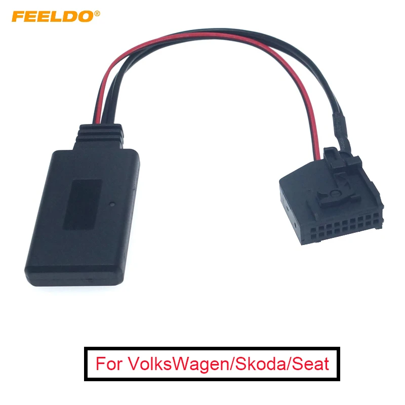 Автомобильный беспроводной Bluetooth Aux приемник Кабельный адаптер для VolksWagen Skoda Seat