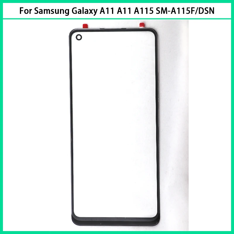 

10Pcs/lot For Samsung Galaxy A11 A11 A115 SM-A115F/DSN Touch Screen Glass LCD Front Outer Glass Panel Lens With OCA