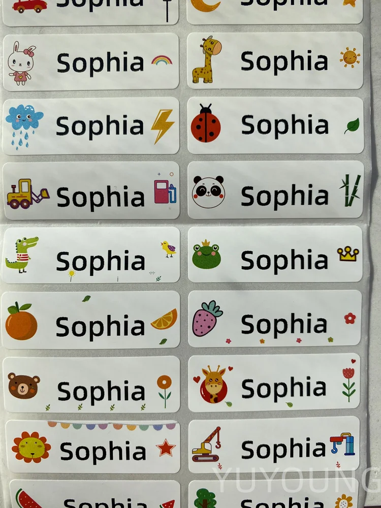 80 шт. Большие размеры название Стикеры по индивидуальному заказу s