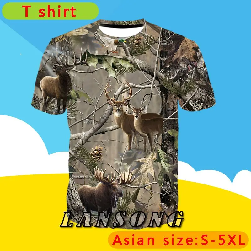 

hunting deer hoodie sweatshirt graphic 3d print men harajuku pullover camouflage jacket funny cool streetwear sweatpants clothes