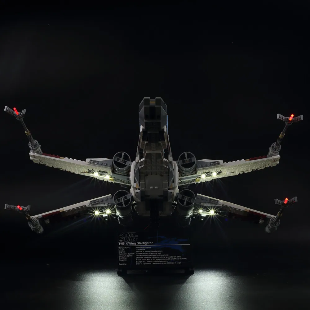 Светодиодный светильник для Lego 10240 X Wing Red Five fighter совместим с 05039 строительными