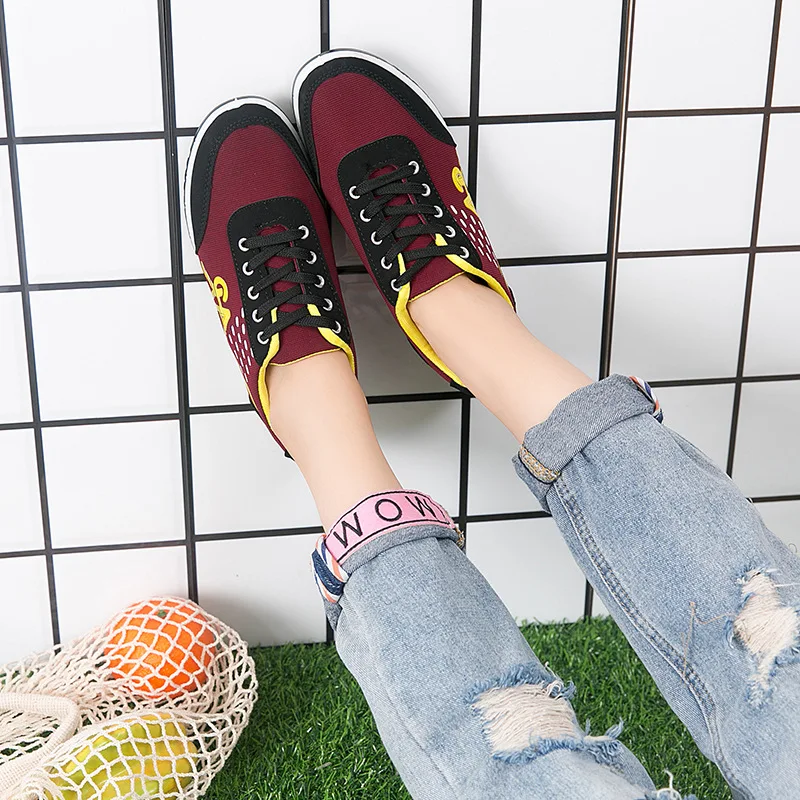 

Spring and autumn women's shoes round toe mesh shoes front lace-up breathable low-heel casual women's shoes