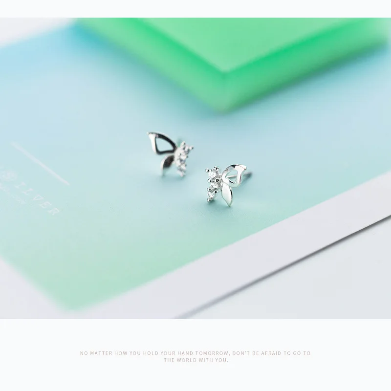 Женские серьги-гвоздики из серебра 100% пробы с фианитом 8 Х9 мм | Украшения и