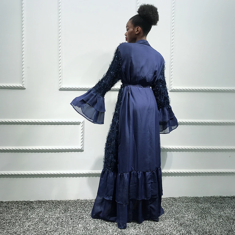 Кафтан Дубай Абая Исламский хиджаб мусульманское платье для женщин S кафтан Marocain