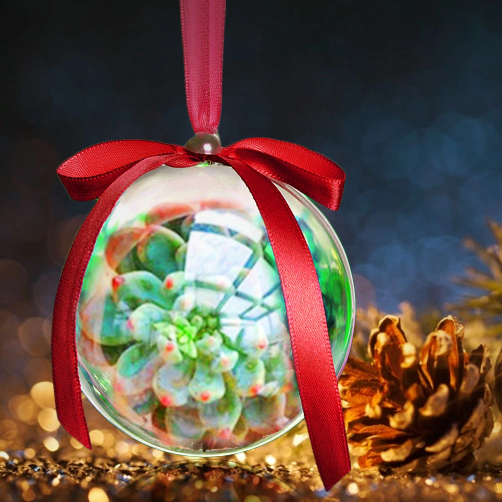 20 шт Рождественская елка украшение подарок коробки для конфет DIY шар прозрачный