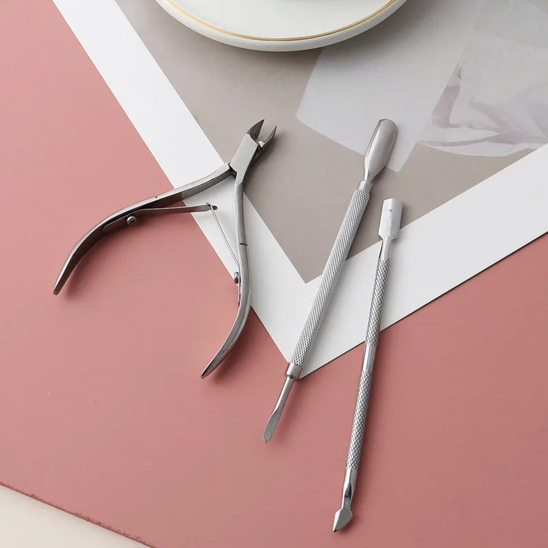 3 шт./компл. инструменты для маникюра удаляет мертвую кожу толкатели Romover розовое