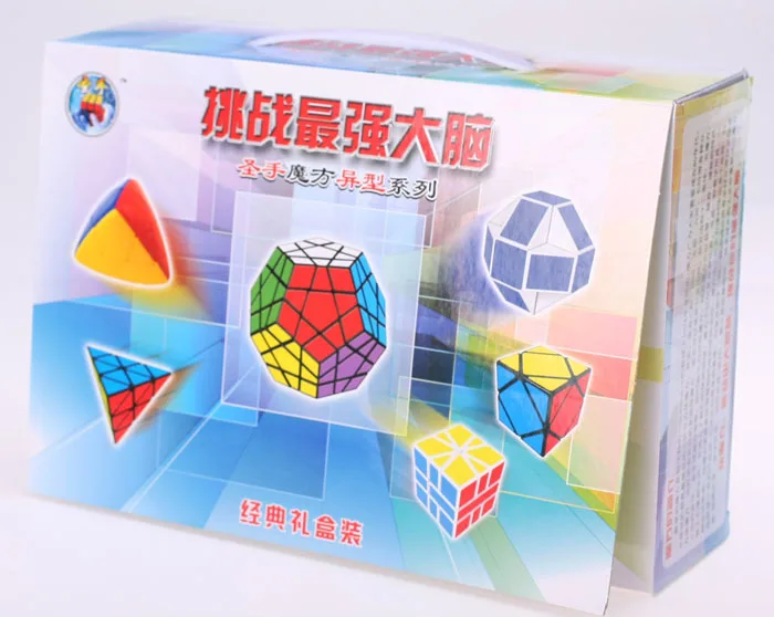 Продажа 5 шт подарок Magic Cube 2x2x2, 3x3x3, 4x4x4 зеркало Stickerless Скорость Профессиональный Кубик Рубика Головоломки, развивающие игрушки для детей, кубик-антис...