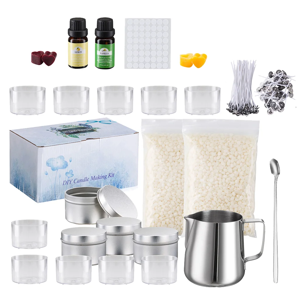 

1 комплект поставок свечей, премиум-чашка для плавления воска, материал для свечей «сделай сам»