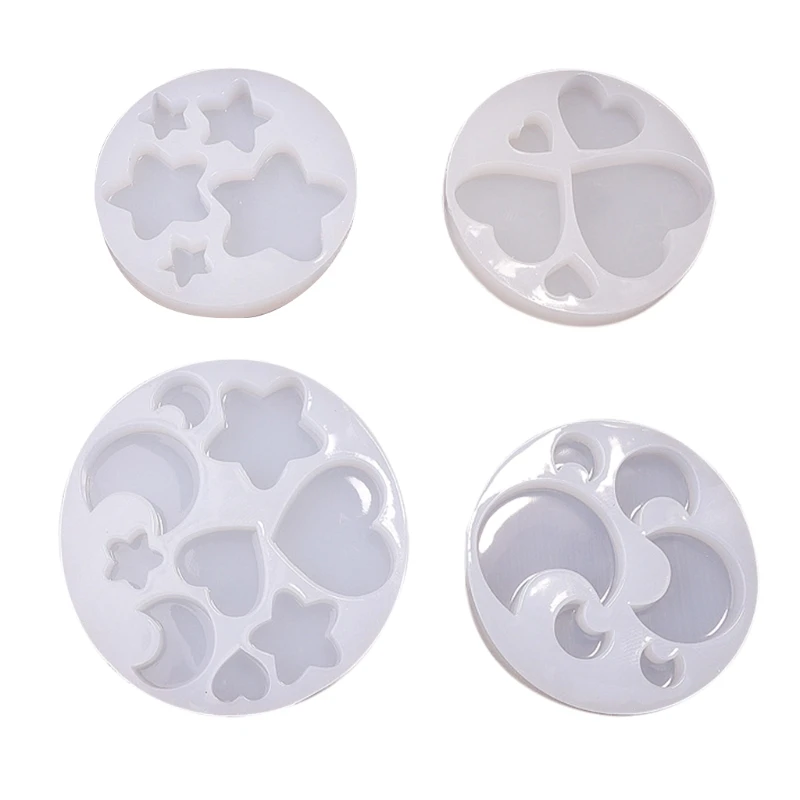 

Силиконовая форма M89E в форме звезды, сердца, Луны, женская форма для рукоделия, шоколада, печенья, конфет, помадки