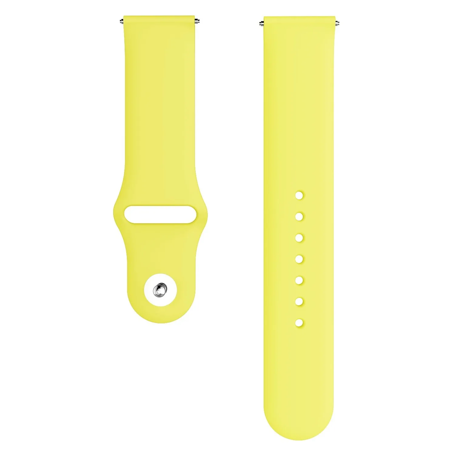Yellow Для samsung Galaxy watch Active 2 ремешок 46 мм 42 gear S3 huawei watch 2 мягкий силиконовый браслет 20 мм 22 мм ремешок Galaxy watch band - Цвет ремешка: Yellow