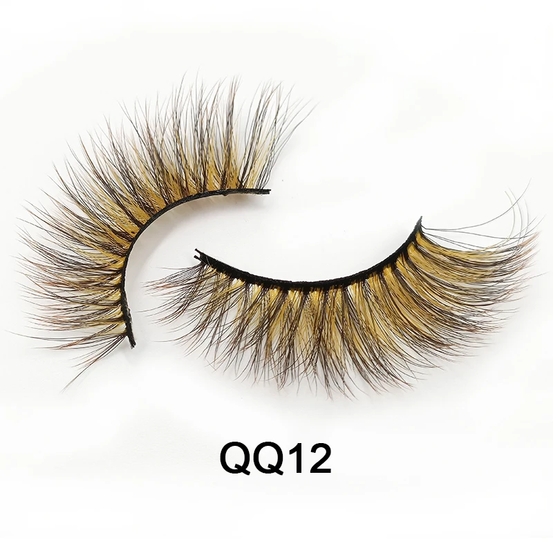 OKAYLASH 1 пара новые модные накладные 3D цветные ресницы косметические аксессуары