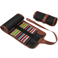 korea stationery art supplies canvas pen curtain 3648 hole art student pencil bag sketch color pencil painting stationery bag
