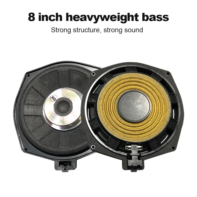 

8 Inch Subwoofer For BMW F10 F30 G30 E60 E90 X5 F15 X6 F16 High Quality Low Range Frequency Loudspeaker Bass Speaker Horn Stereo