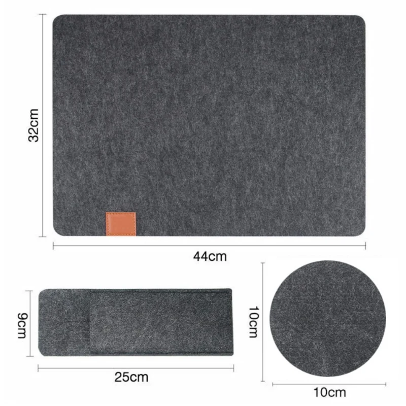 

N 18PCS Absorbent Round Hexagon Felt Coaster Cup Mat Pad Storage Box Bowl Mug Glass Plate Creative Placemats Drink Accessories 1