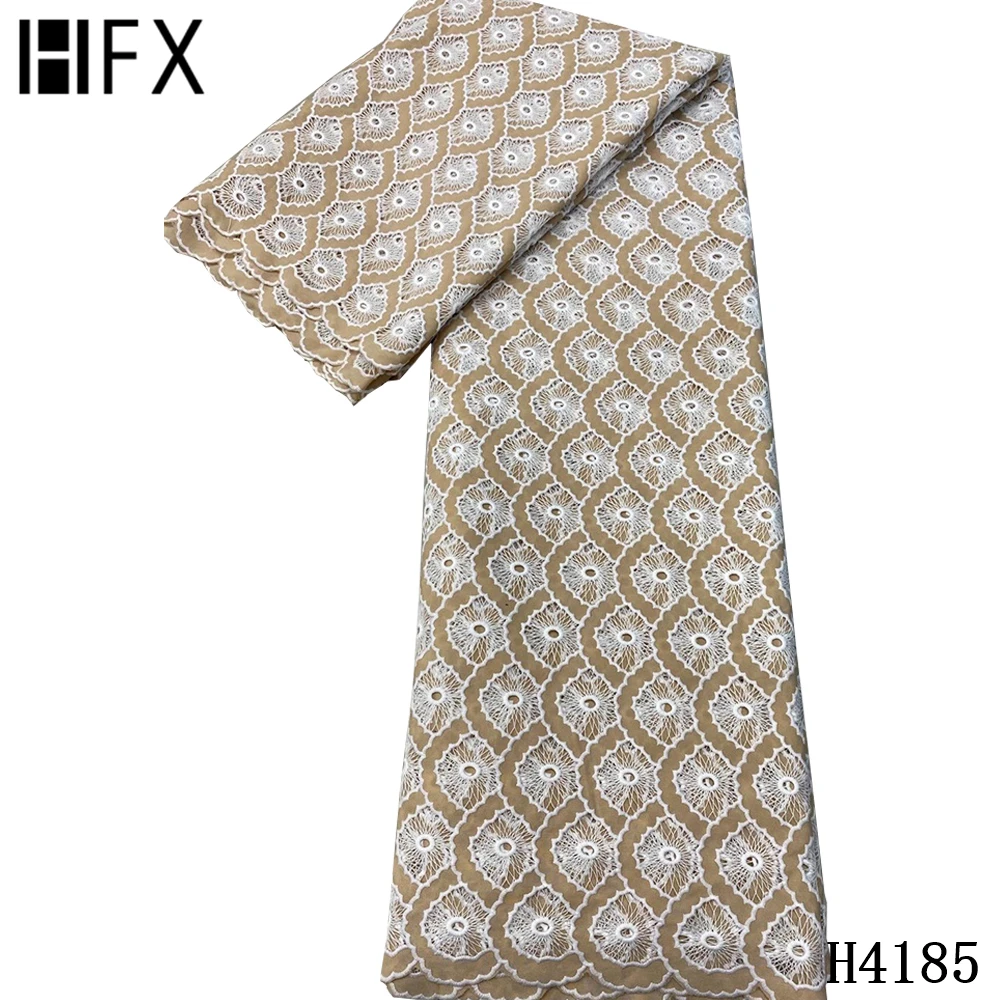 HFX последние африканский гипюр кружево ткань 2021 Высокое качество растворимые в