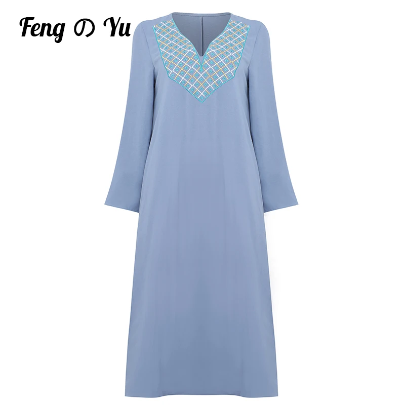 

Abaya Dubai Turkish Muslim Fashion Turban Embroidered Dress Kaftan Islam Clothing African Long Skirt Women Vestido Robe Musulman