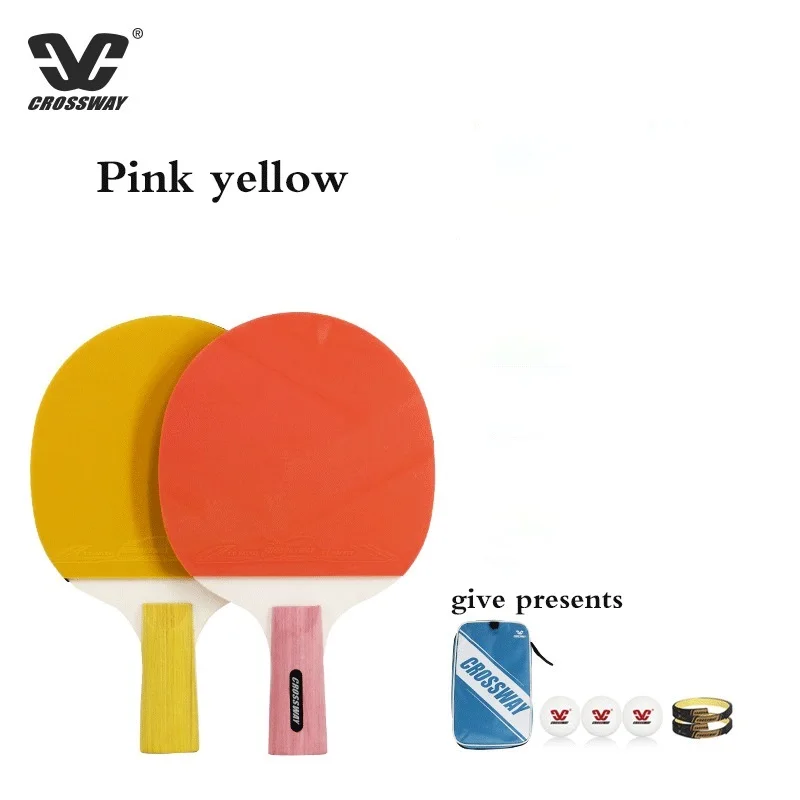 CROSSWAY 2Pcs Upgraded 2 Star Carbon Table Tennis Racket Set Lightweight Powerful Ping Pong Paddle Bat with Good Control | Спорт и