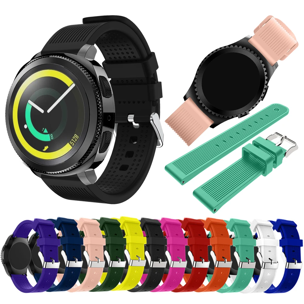 Ремешок силиконовый мягкий для Samsung Gear S2 спортивный браслет наручных часов Galaxy