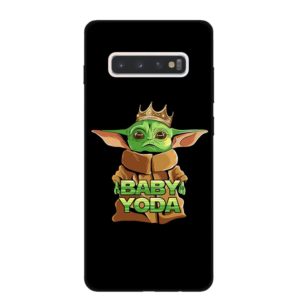 Милая задняя крышка для samsung Galaxy S7 Edge S8 S9 S10 S11 Plus Lite S11E S10E Note 10 Pro, черные силиконовые чехлы для телефонов