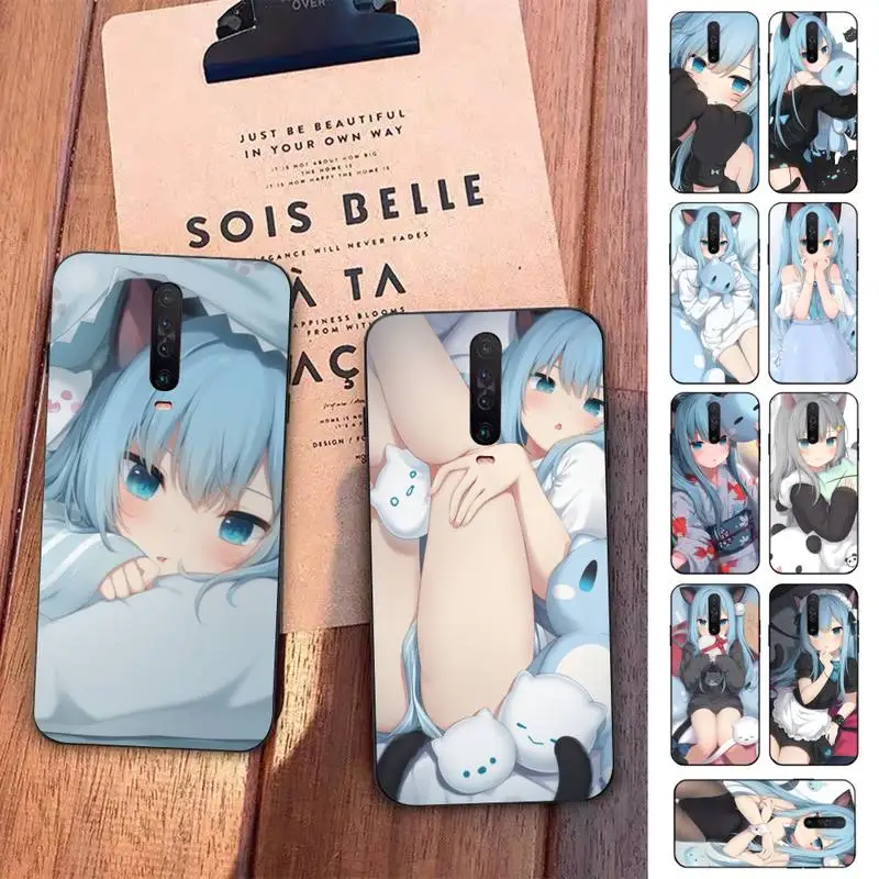 

Manga Cute Girl Nekoha Shizuku Phone Case for Redmi 5 6 7 8 9 A 5plus K20 4X S2 GO 6 K30 pro