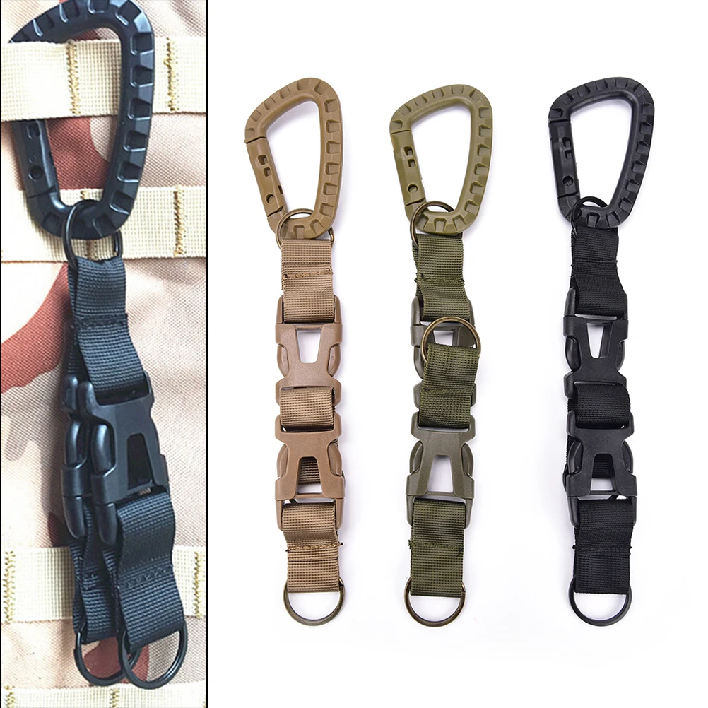 1 шт. Открытый военный нейлон ребристая Скоба крючок держатель для бутылки с