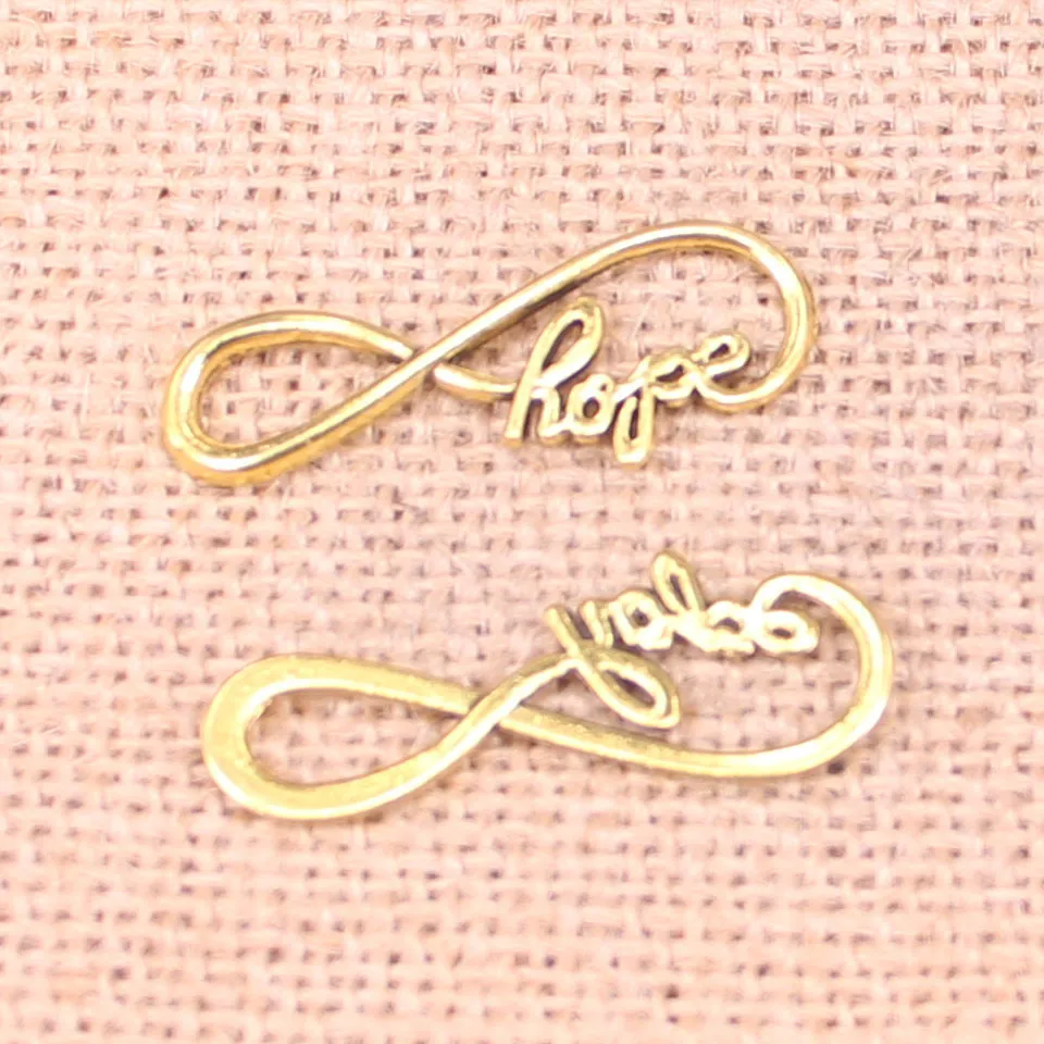 15 шт. посеребренные Подвески-символы знака бесконечности 39 х15 мм | Украшения и