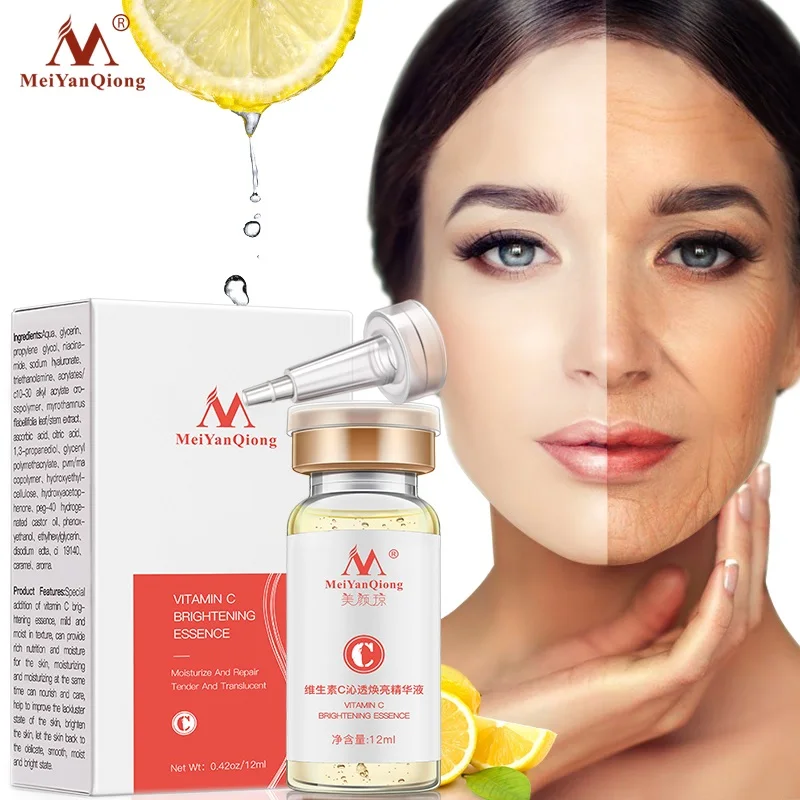 

Vitamin C Whitening Face Serum VC Freckle Essence Remove Dark Spots Melanin Brighten Anti-Aging Moisturizing Firming Skin Care