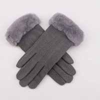 2020 fashion elegant womens gloves new autumn winter ladies warm full finger mittens wrist cute sweet girl guantes gift