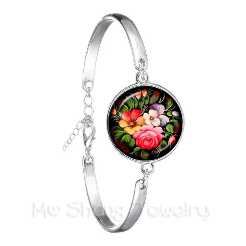 2018 Модный Фиолетовый калейдоскопический художественный Мандала браслет