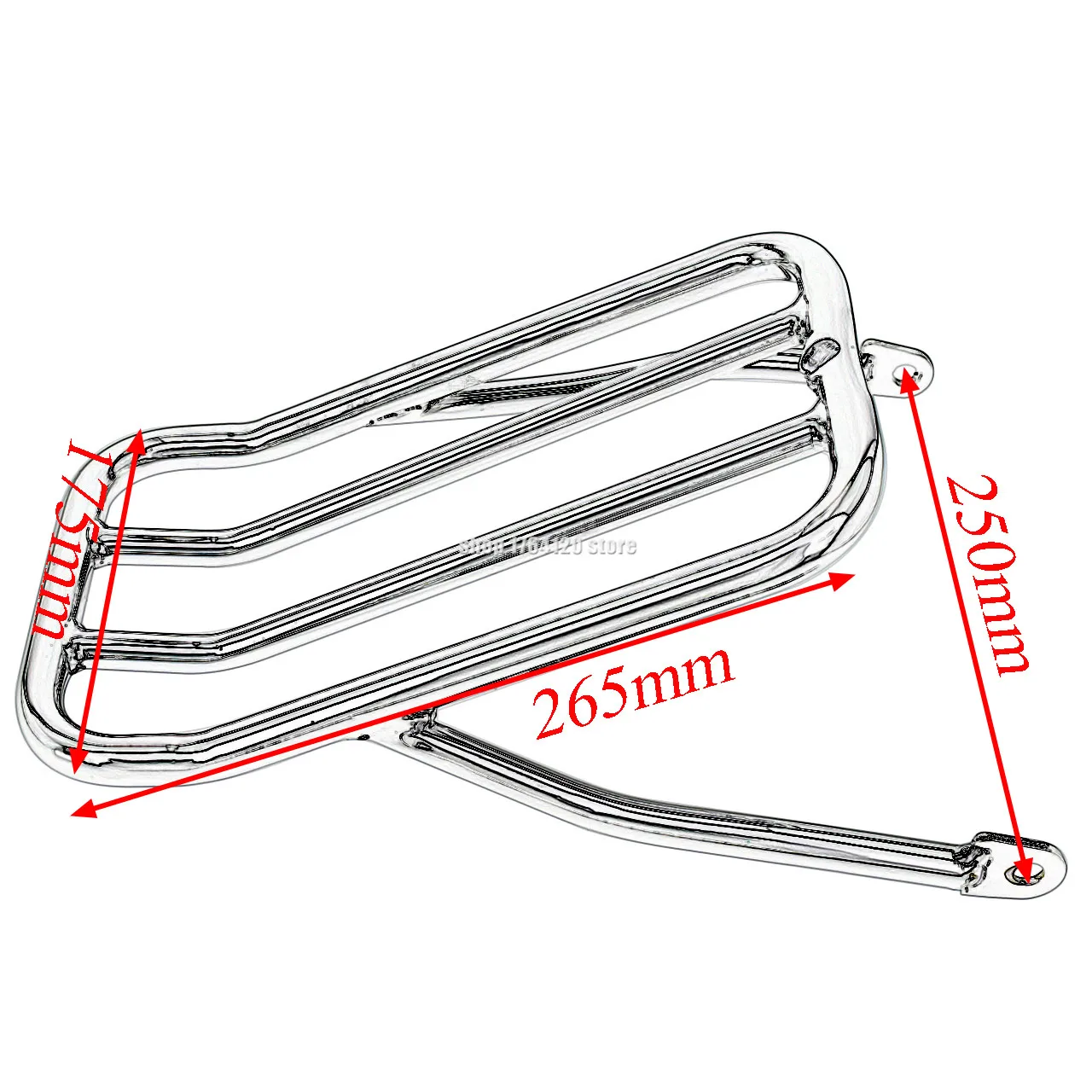 Хромированный чехол-полка для багажа с задним крылом Harley Sportster Iron 883 XL883N 2009-2017 1200