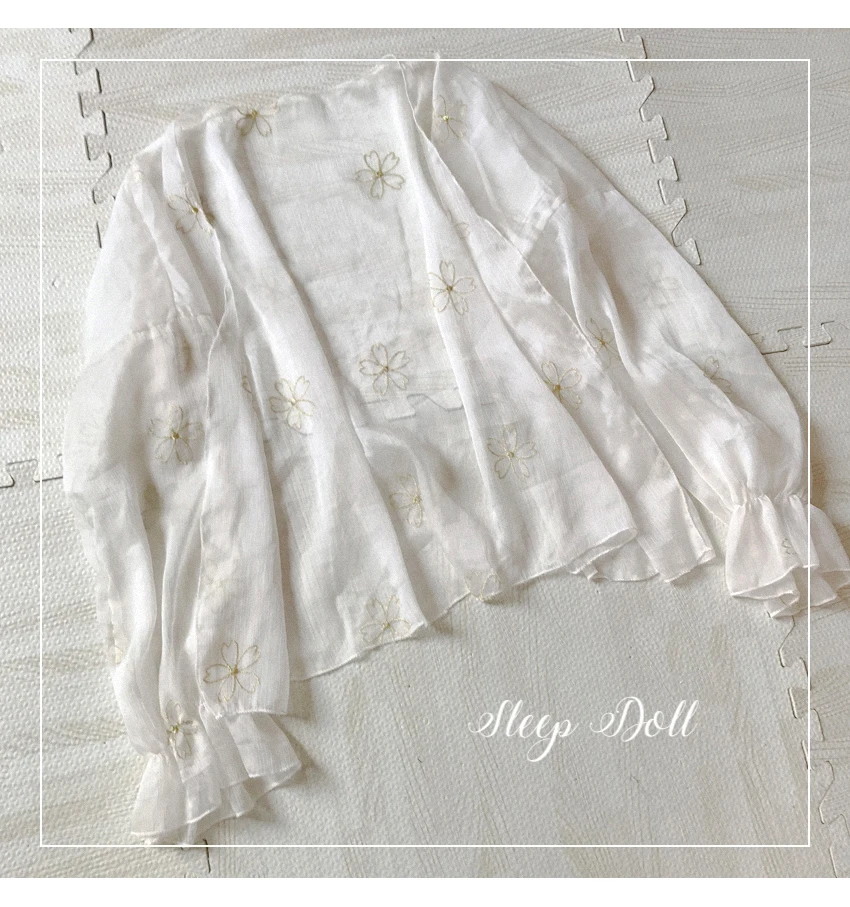 

Lolita coat loli cos lolita lovely soft girl preppy style summer sweet lolita top kawaii girl victorian coat loose gothic