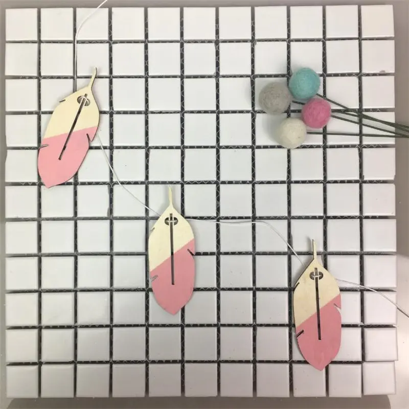 Деревянный баннер в скандинавском стиле комплект висячих гирлянд с изображением