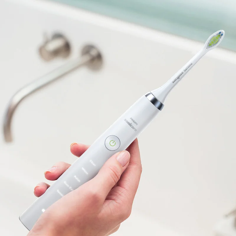 Электрическая зубная щетка Philips Sonicare HX9332 с белым кристаллом напоминания для