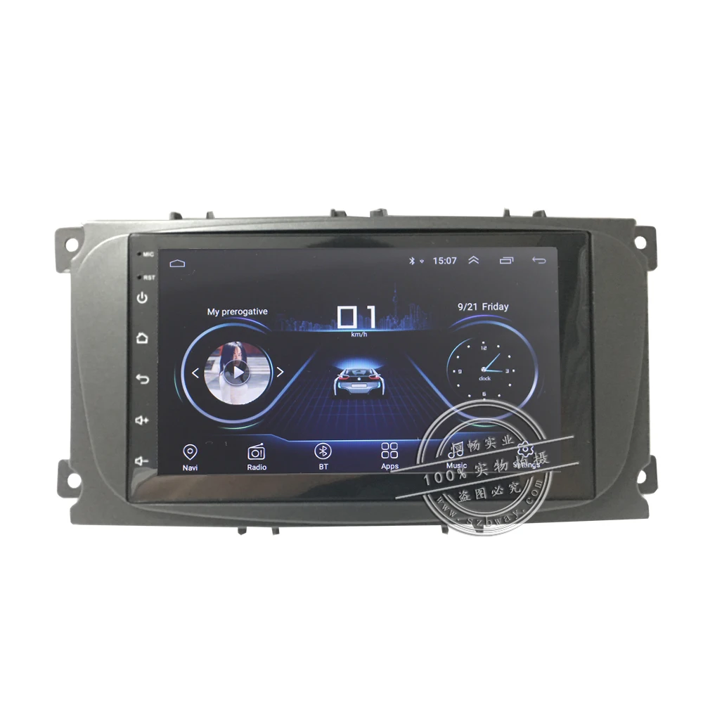 Hactivol 2 din автомобильные аксессуары Автомагнитола стерео для Ford Focus mondeo Kuga C max 2007 2011