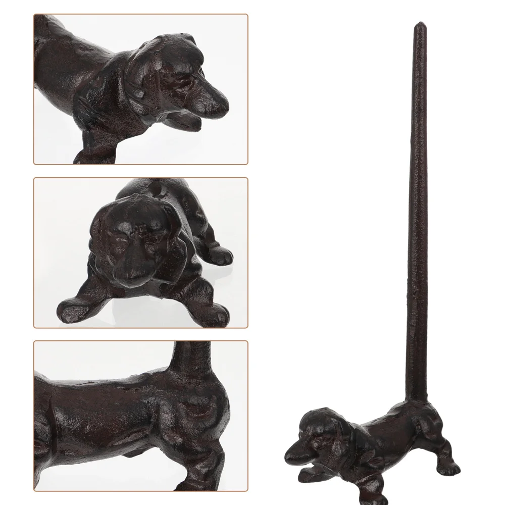 

1pc Desktop Paper Roll Rack Creative Cartoon Puppy Tissue Rack Holder (Brown)
