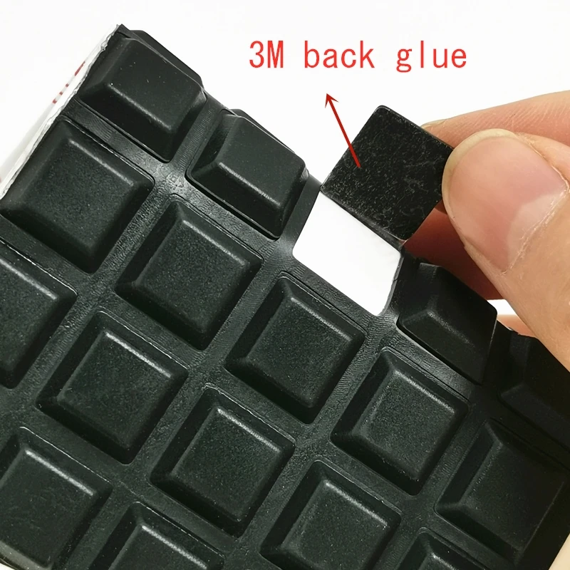 door stopper silicon rubber kitchen cabinet self adhesive stop damper buffer pad furniture hardware 40 grainslot 12 7x3mm black free global shipping