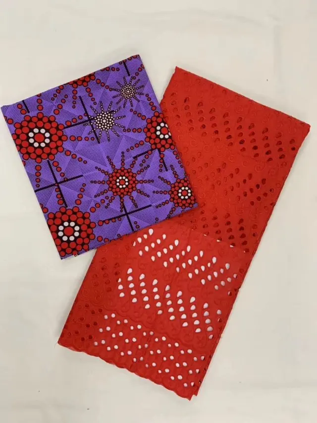 Красный 2019 модный Африканский Анкара высокое качество принты хлопок 3 ярдов